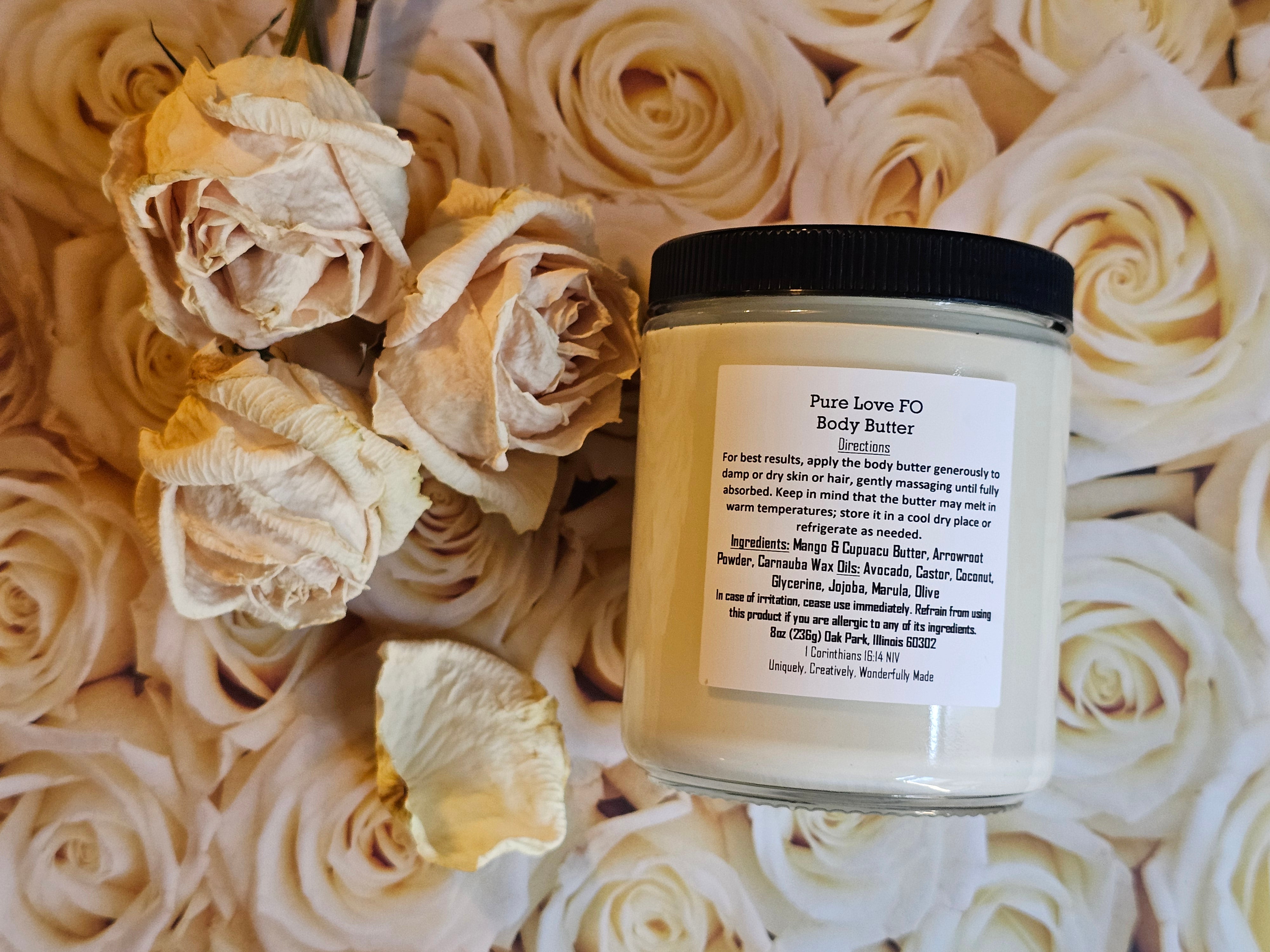 Pure Love Body Butter FO, 4oz | Spread The Love Body Butters and Scrubs ...